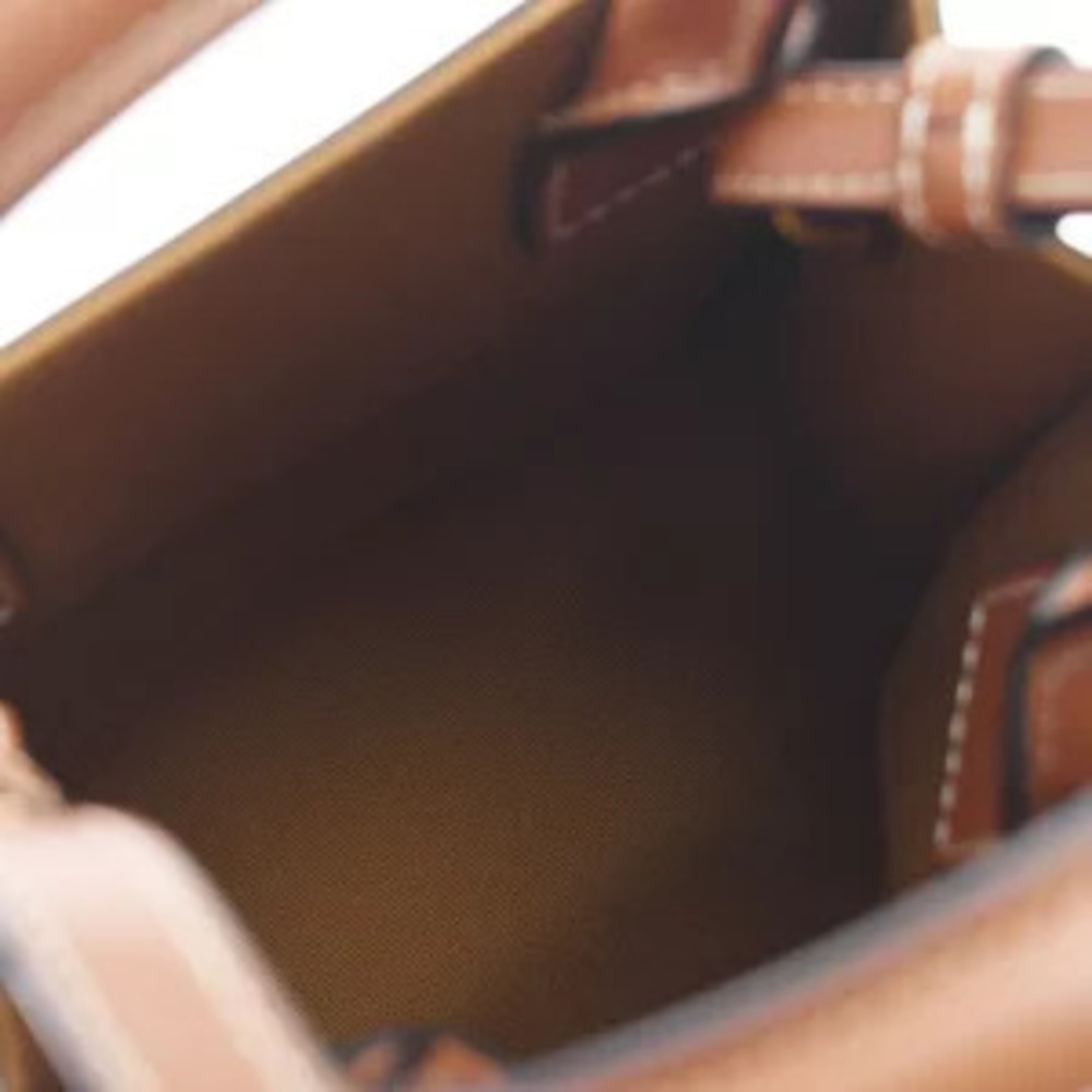 Celine Vertical Cabas Tan Triomphe Canvas Handbag - Picture 8 of 9